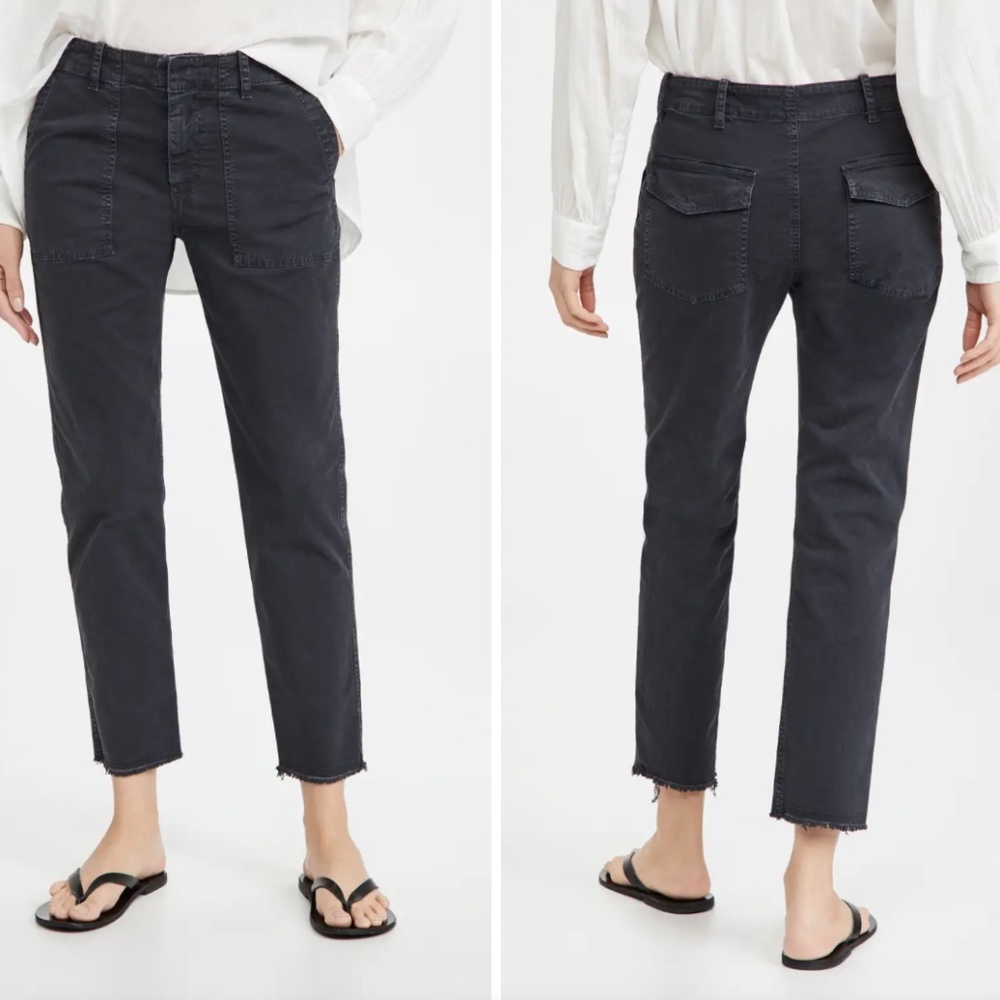 Nili Lotan Jenna Pants Carbon grey raw hem size 6 new with tags